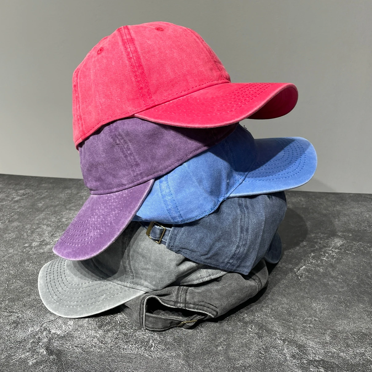 2022 Colorful Custom Street Blank Cotton Snapback Hats Solid Color Cowboy Dad Cap Adjustable Plain Demin Jeans Baseball Caps