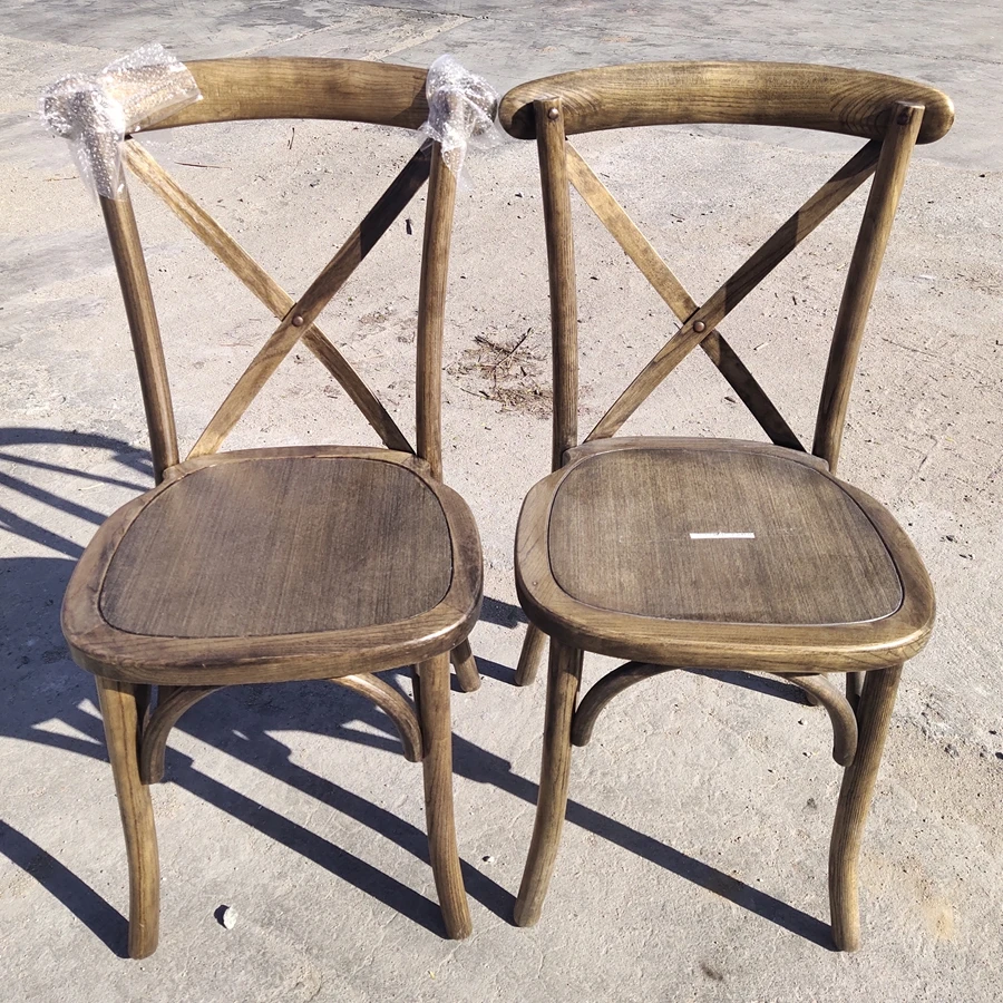 2021 Wholesale Cheap Party Wedding Event Dining Cross Back Chair