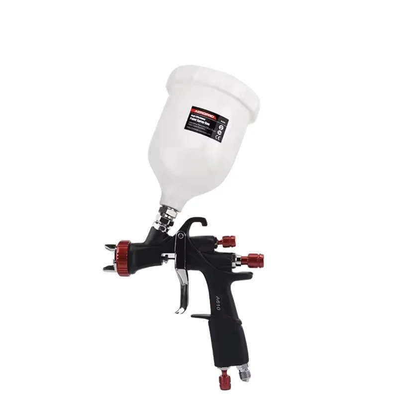 AEROPRO A610 1.3/1.7/2.0 mm Spray Gun High Quality LVLP Air Paint Spray Pistolet Gravity Feed 600ml Cup