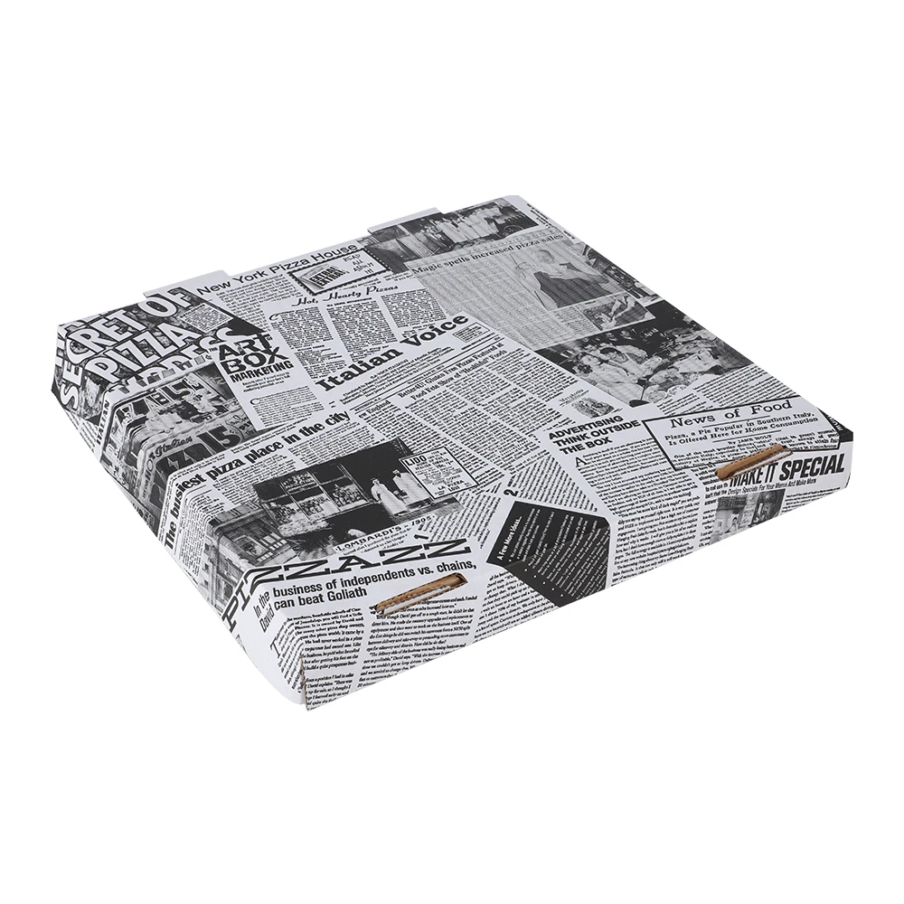 Custom Design Pizza Box White Cardboard Pizza Box Custom Logo, Takeout Custom Pizza Boxes