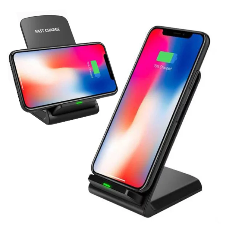 
Mobile Phones Holder 2021 Wholesale Wireless Charger 2 in 1 Qi Stand 10W Fast Wireless Charging Adapter for iphone 12 Charger  (62359514503)