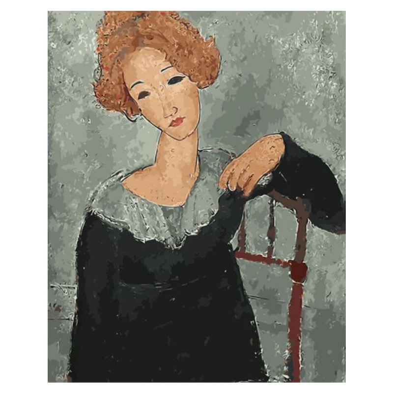 Huifeng Customized Abstract Figure Painting DIY Painting by Numbers