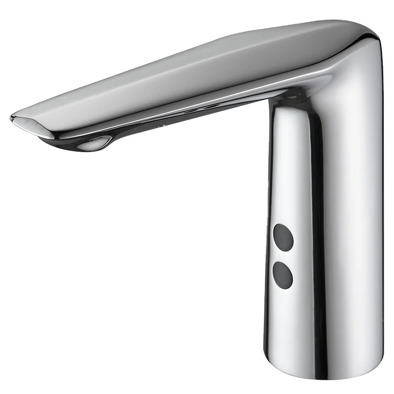 Автоматический смеситель для раковины, инфракрасный бесконтактный Индуктивный Электрический кран для ванной комнаты