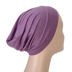 2021 new design hijab high quality modal hijab snow cap back closed inner hijab bonnet