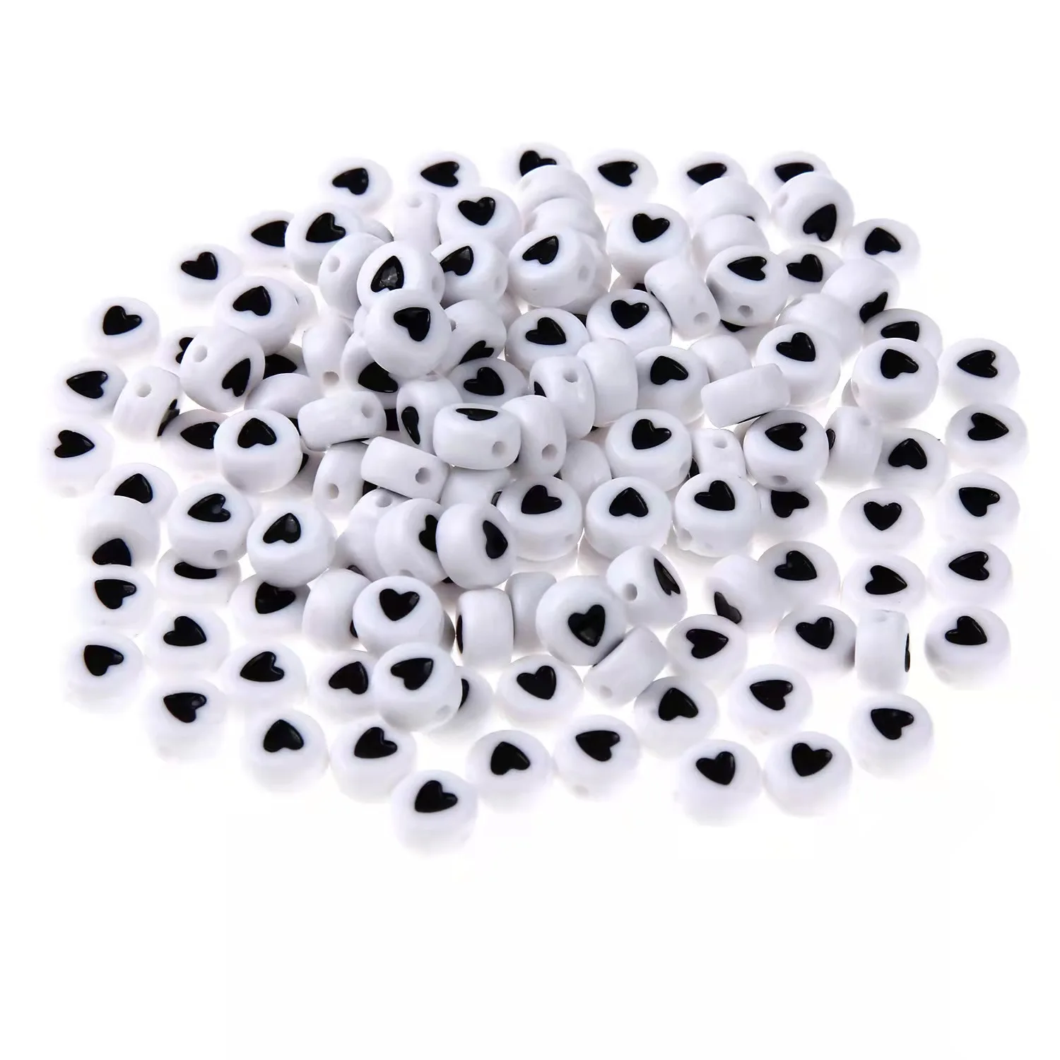 Acrylic  heart beads 4*7mm for DIY jewelry