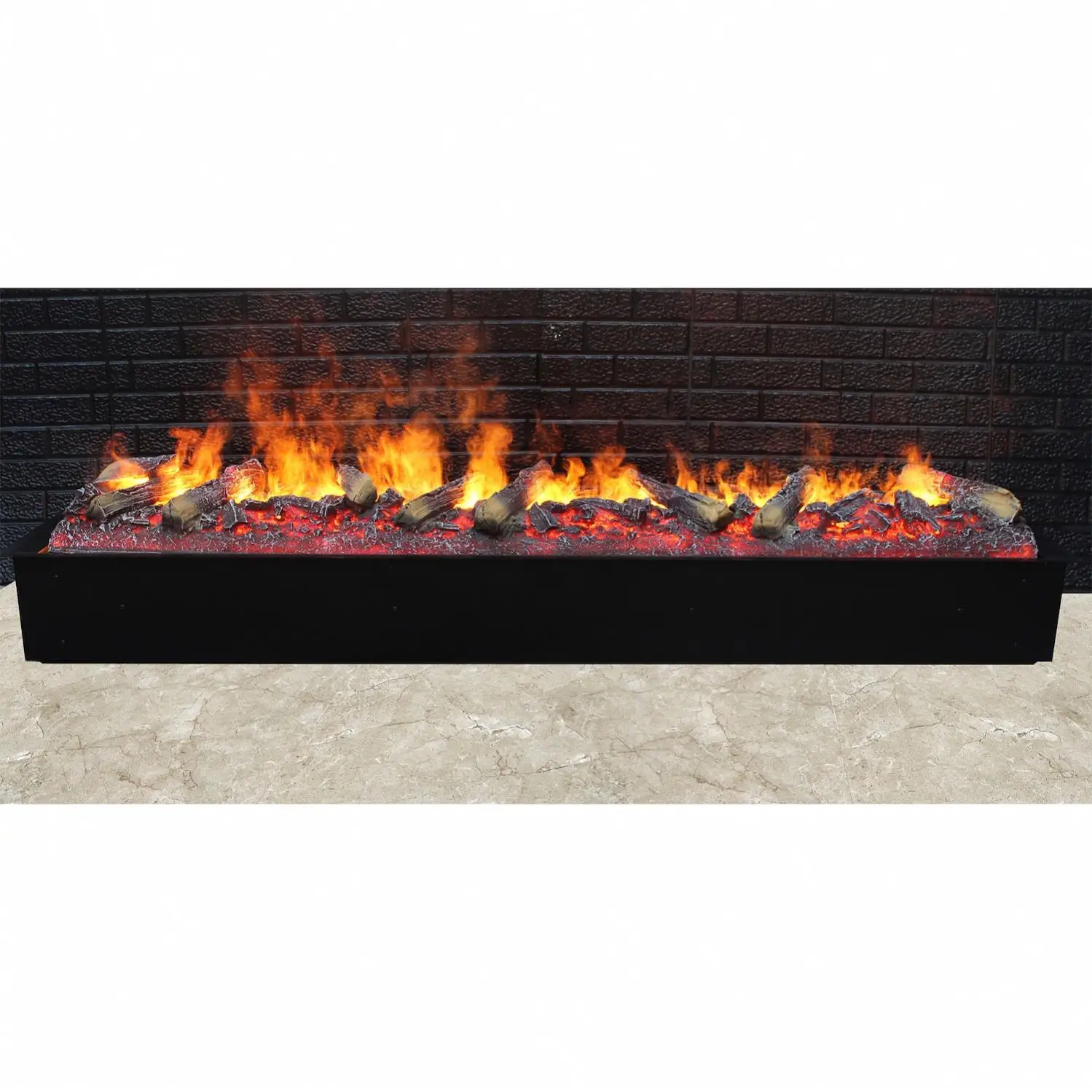 Cassette 1500 RGB LED Log Set Version Atomization Fire Steam Fireplace Smoke Flame Effect Water Vapor