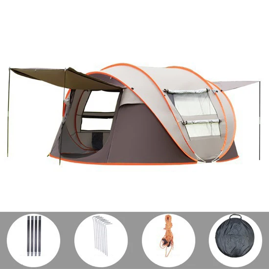 Boat Type Pop up Camp Tent Easy Quick Setup Luxury 4-8 People Waterproof Big Space Automatic Tents Camping Outdoor Open Tent