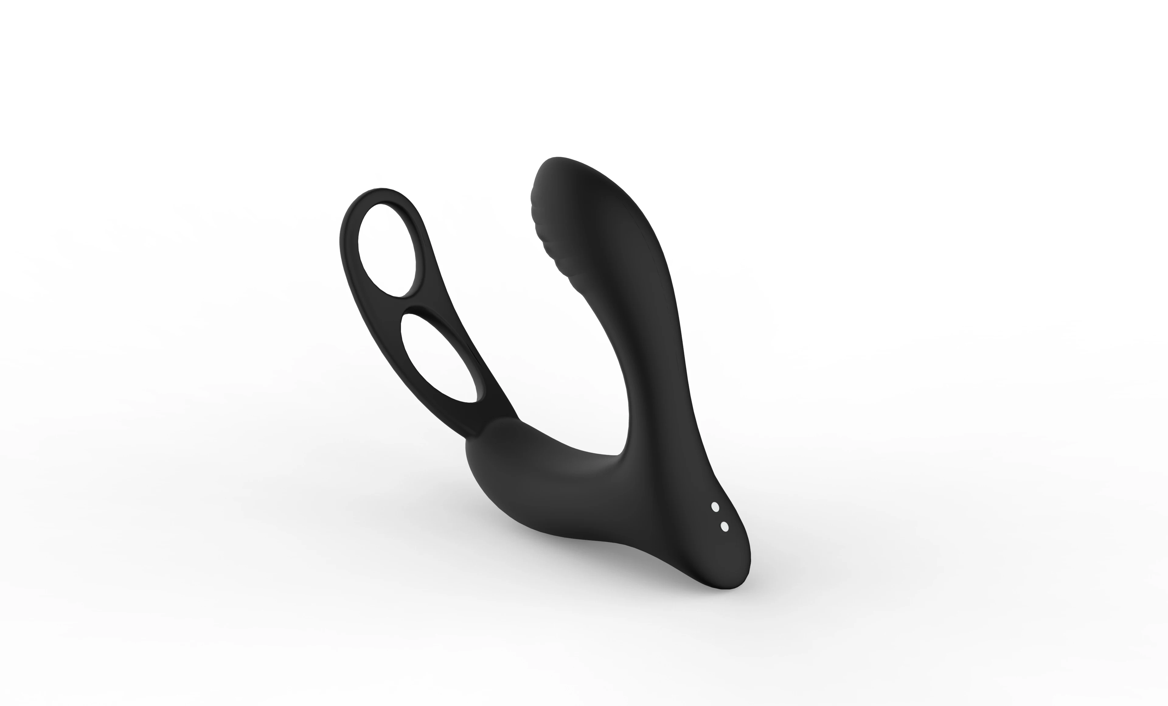 Silicone Vibrating Cock Ring Anal Plug Vibrating Masturbation Device For Adult Male Anus Latching Seminal Vesicle Ring