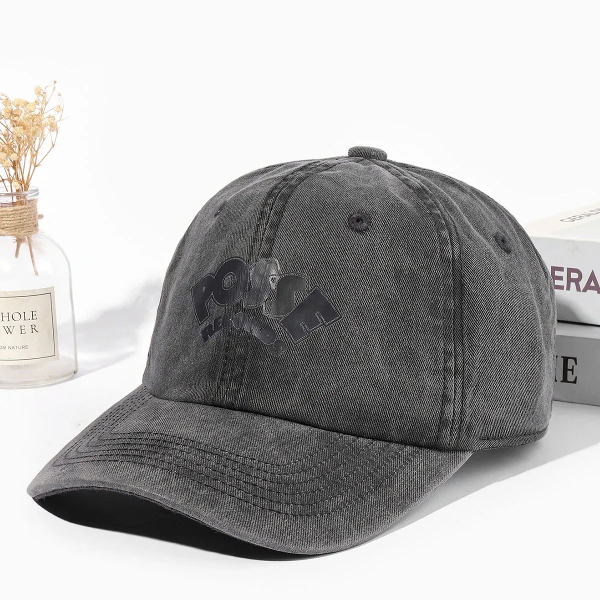 baseball cap 6 Panel Blank Washed Unstructured orange Low Profile soft top Plain Dad Hat with custom logo