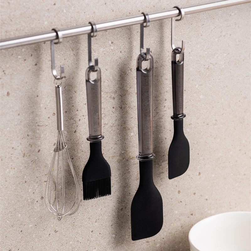 Pinmoo Kitchen Gadgets Tools Kitchenware Spatula Silicone Cooking Utensils Set Heat Resistant Silicone Spatula for BBQ