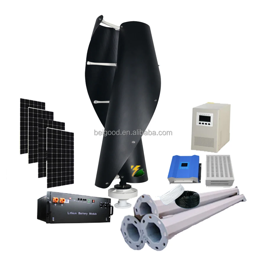 1kw 5kw 10kw 12v 24v 48v Windmill Power Plant Vertical Axis Wind Generator Wind Turbine For Home Used