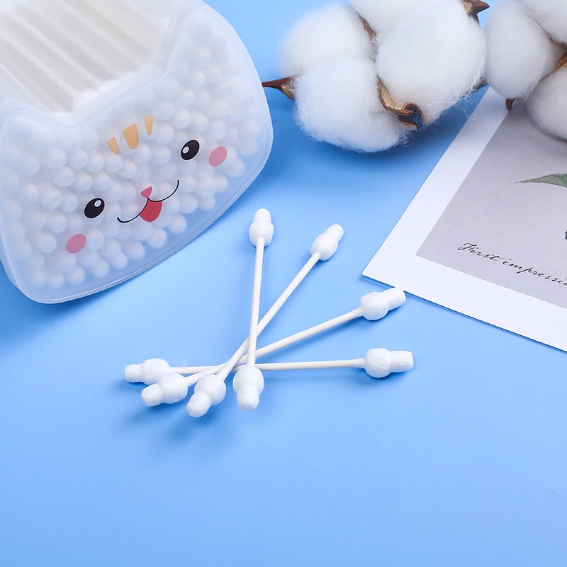 Customization Bamboo Wooden Cotton Bud Reusable Biodegradable Bamboo Wooden Cotton Swabs Disposable Bamboo Q Tips Cotton Swabs