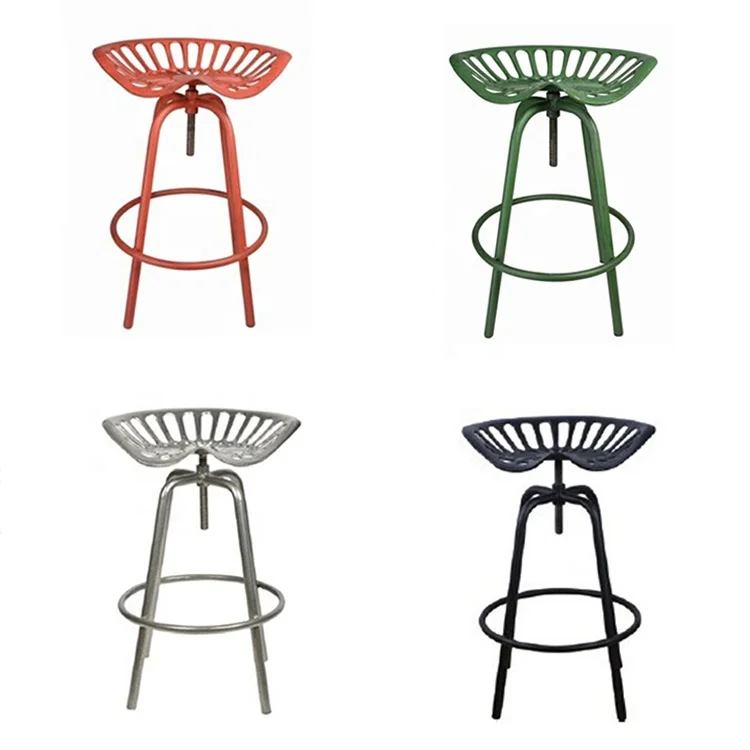 Esschert Design New Arrival Tractor Stool Adjustable Industrial Chair