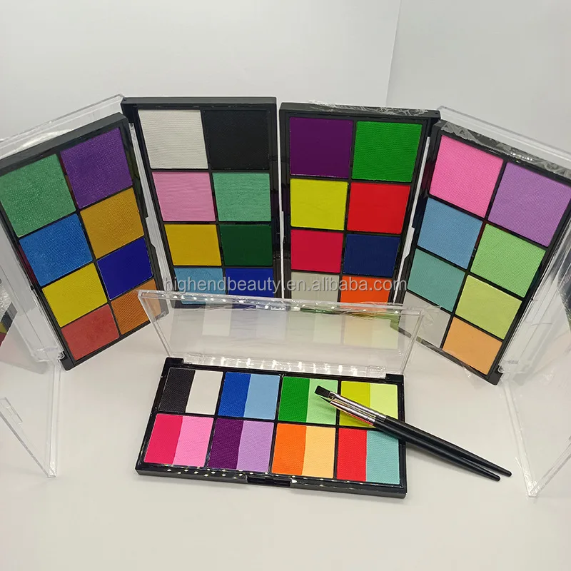 Halloween Private Label Water based Neon color eyeliner Non-toxic Glow face paint face and body painting