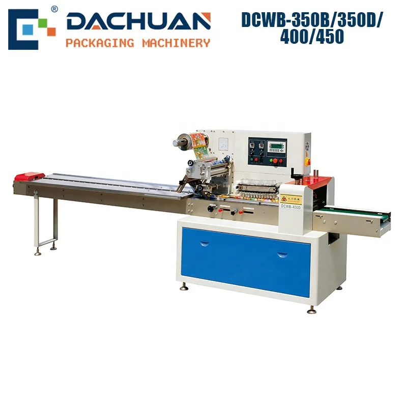 Horizontal type flow full servo wrap packing machine for noodles automatic machine packaging