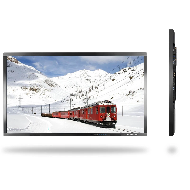 Custom 55 65 75 86 98 Inch Interactive Flat Panel 4K Touch Screen Smart Board For Conference And Educational Equipment