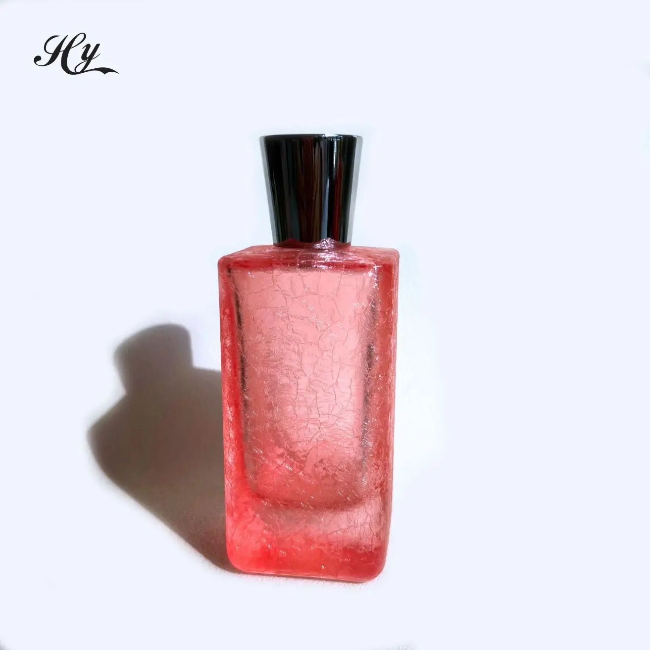 2024 Newest popular perfume bottle rectangular electroplate polish vintage glass bottle perfume unique perfume bottle