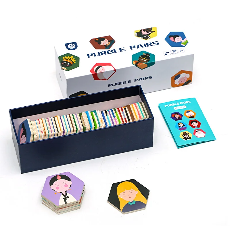 Children Wooden Building Blocks Toy 3d Mirror Zoo Wooden Puzzle Game Kids Logical Thinking Educational Wooden Toys