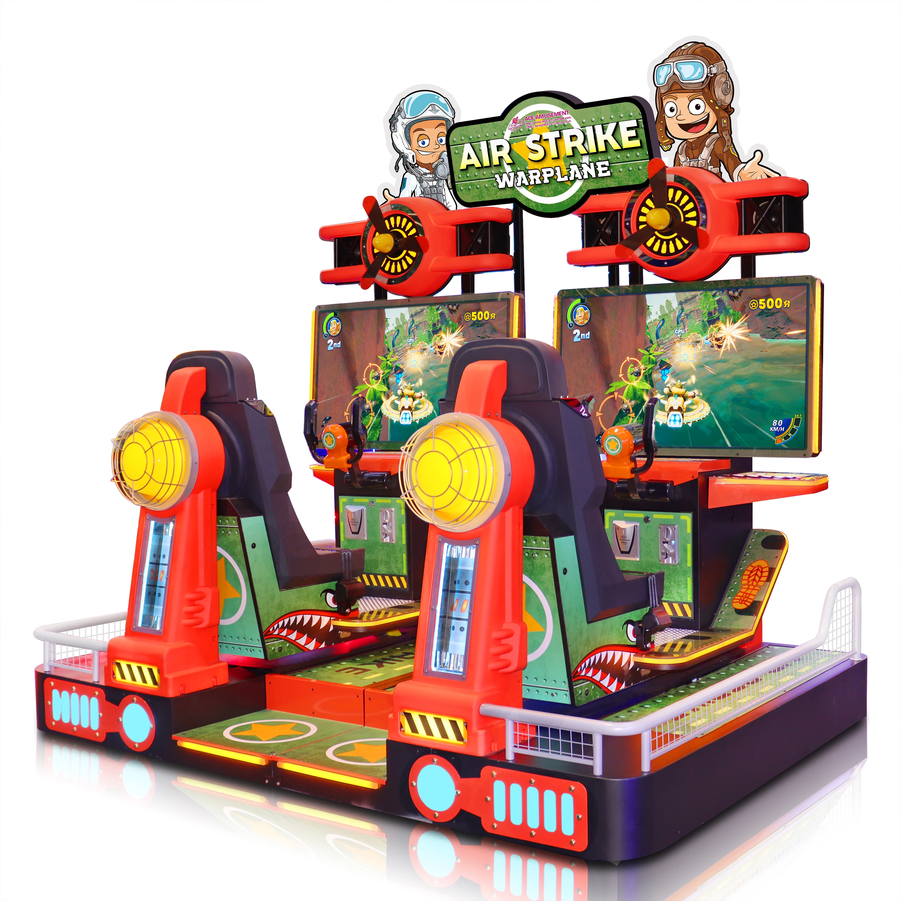 Indoor Amusement Arcade Game Machine Air Fighting Game Coin Operated Air Strike Game Machine