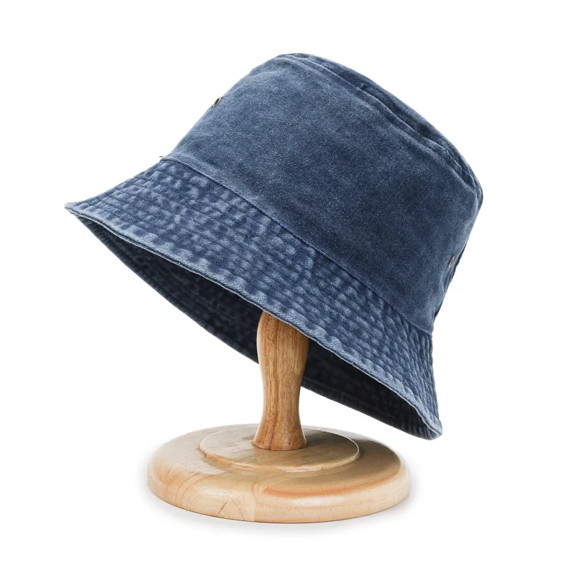 Dropshipping Design Funny Plain Bucket Fisherman Washed Jeans Blank Hat Custom Bucket Hats With Logo Sunhat