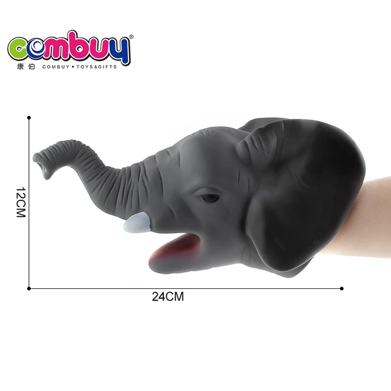 Animals hand toys pretend kids play puppet elephant