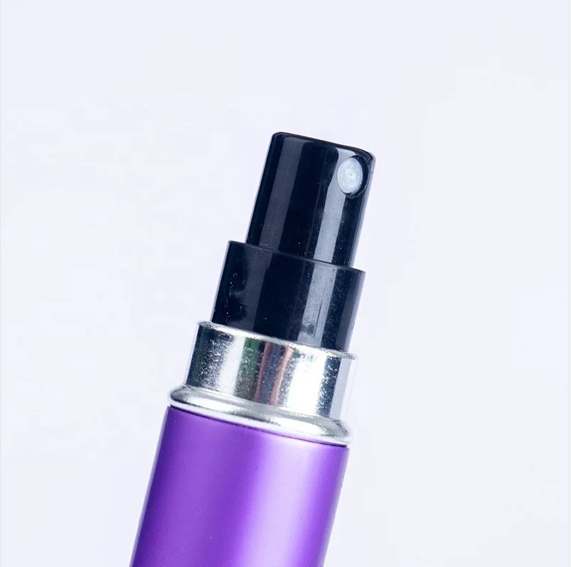 Colorful Refillable Mini 5ML Fine Mist Portable Glass Travel Spray Pump Perfume Bottles Atomizer with Cover
