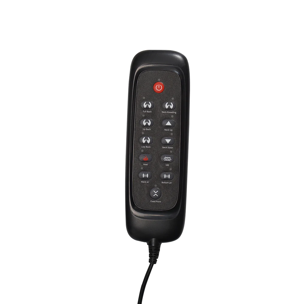 Full Body Shiatsu Massage Chair Back Pain Relief Seat Red Light 3D Kneading Massage Cushion For Home Office Chair Car Seat