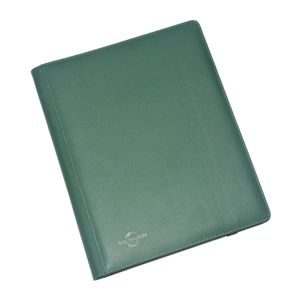 Pocket TCG Binder PU Leather Trading Card Collector Wholesale High Quality 3*3 Opp Bag Fashion Credit Card Geometric 360 Cards