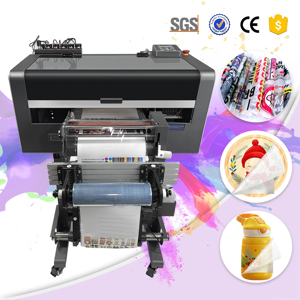 Digital printers flatbed small image a3 gold foil ab film cheapest Colorsun UV dtf printer for wood glass