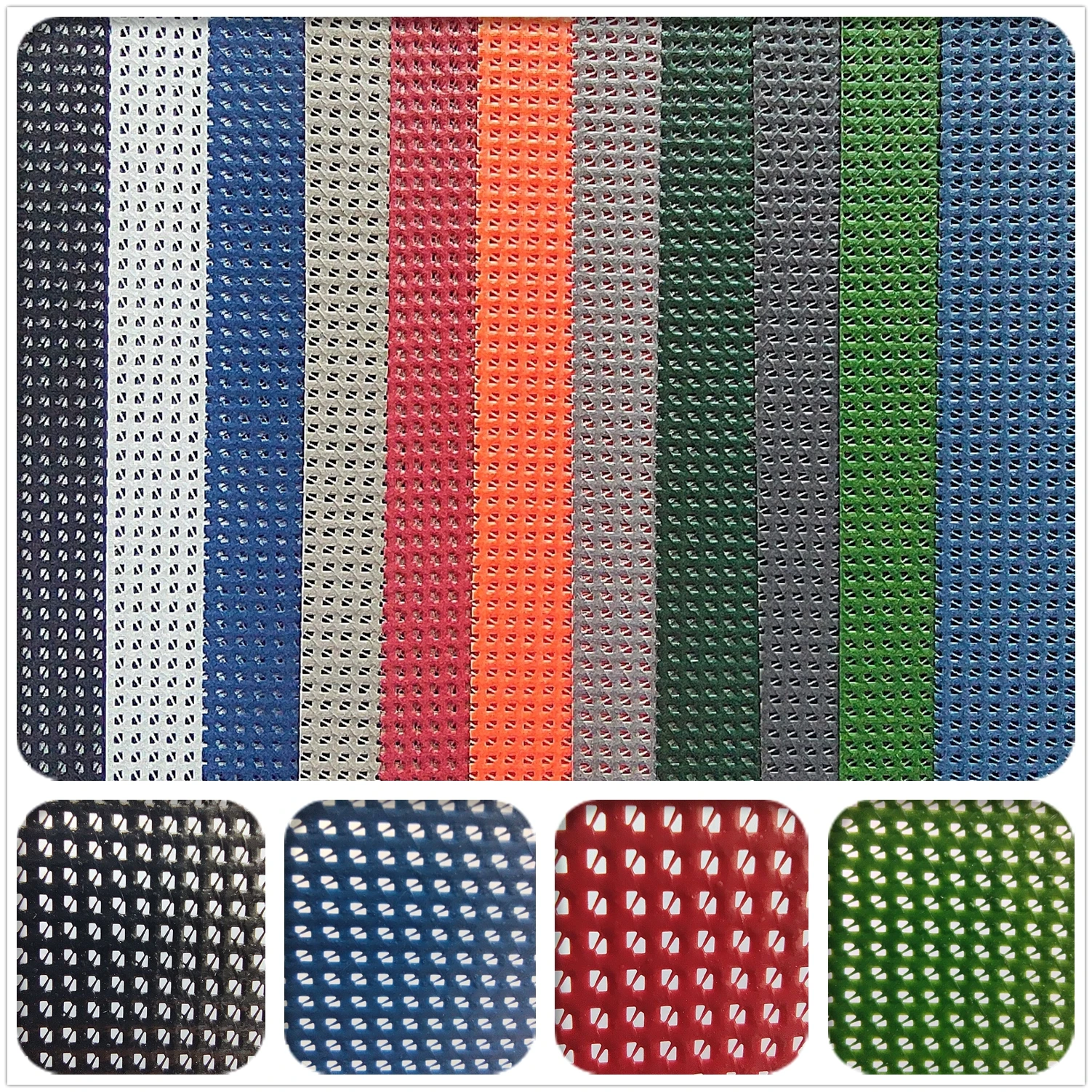 1000D ПВХ тесиновая сетчатая ткань для наружной мебели или затеняющая сетка бассейна усиленная с полиэфирным покрытием/сетчатая из