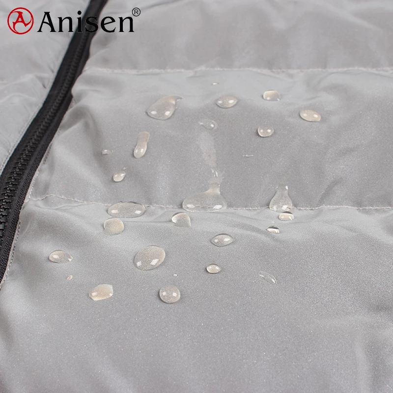 
keep warm windproof waterproof plus size jacket 3M reflective down look puffer man winter reflective jacket 