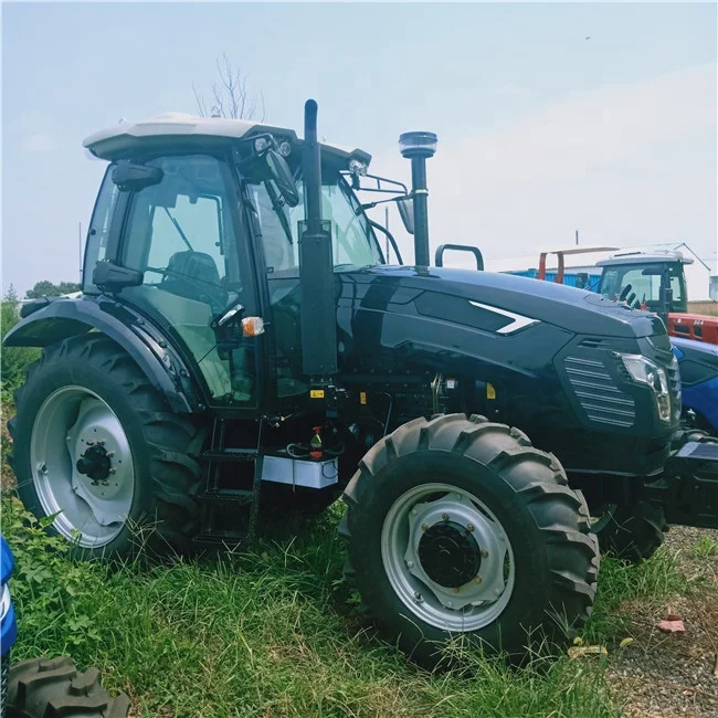 YTO 6 cylinder diesel engine 4 wheel drive tractor 120 hp with front loader