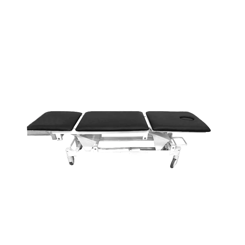 Hydraulic Medical Exam Table Stainless Steel Foldable Manual Patient Hospital Examination Couch Bed