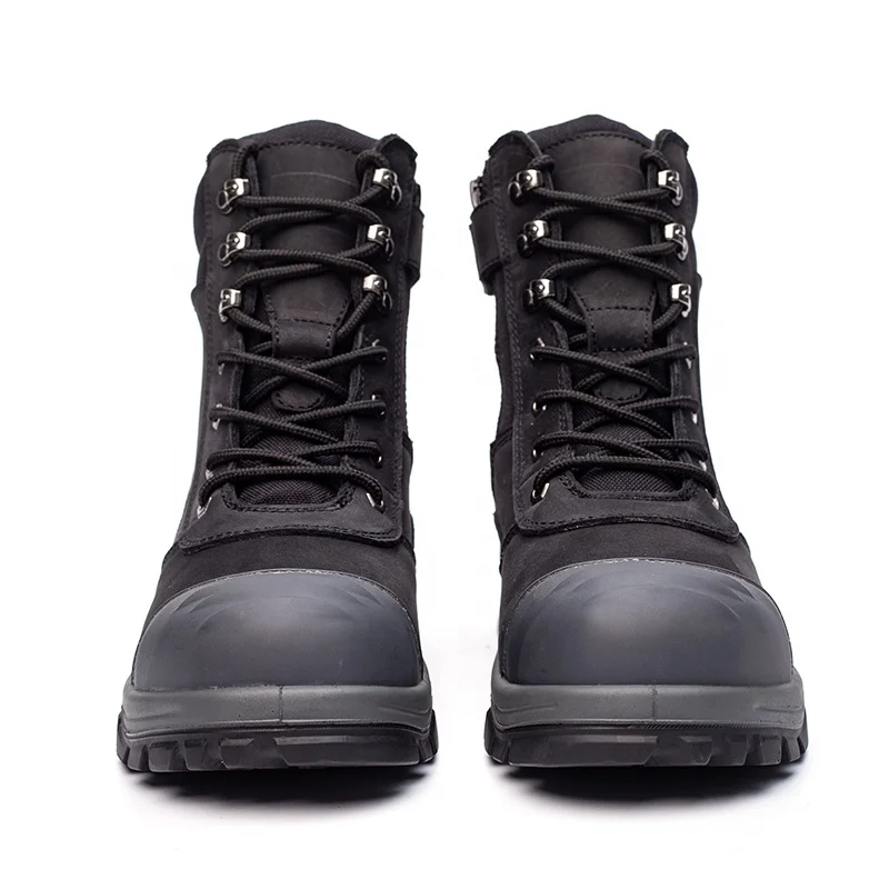 CE Black Water Proof Cow Leather Steel Toe safety shoes