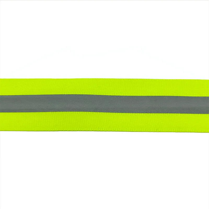 China Wholesale High Durability Sustainable1Mm Nylon Spandex Woven Reflective Pet Webbing Strap In Stock