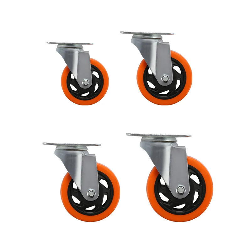 medium duty caster wheel manufacturer 4 inch castor top plate with brake for equipment and machine