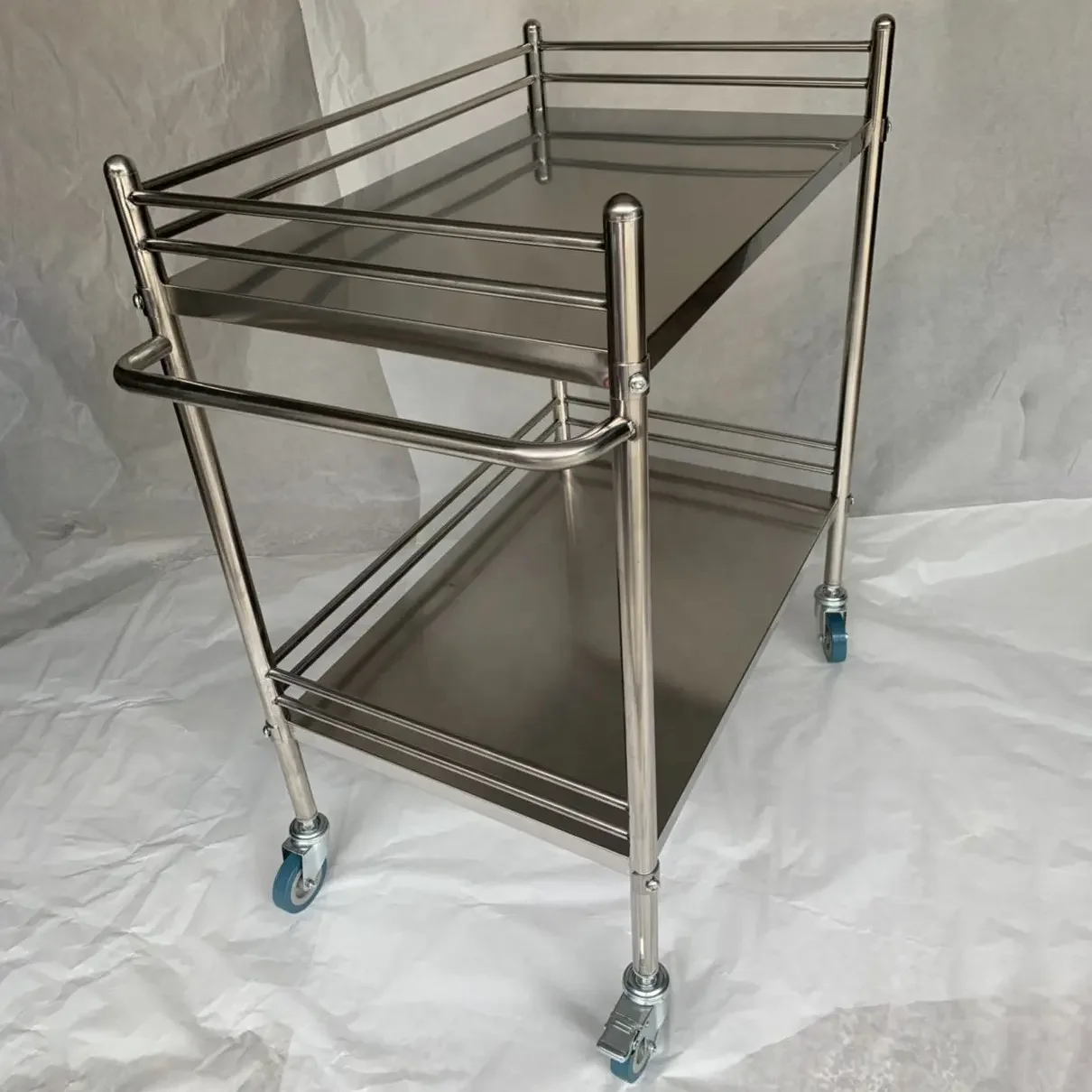 Medical Hospital Surgical Instrument Trolley stainless steel medicine Dressing Trolley instrument trolley cart