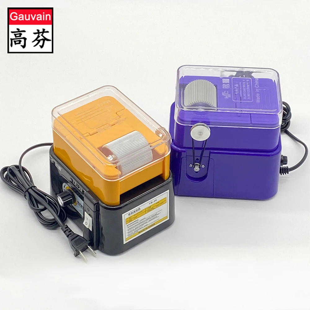 Electric adjustable speed large capacity leather edge dyeing machine leather PU PVC edge finishing painting machinery