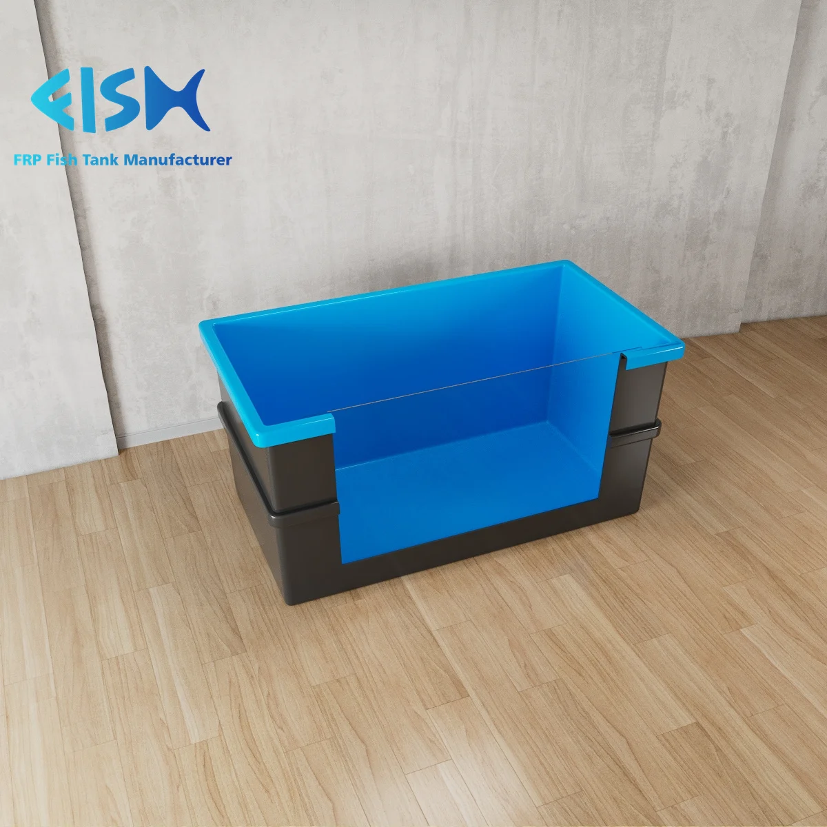 FISH Factory custom Recirculating Aquaculture Systems decoration fish farming aquaponics tank crystal glass aquarium fish tank