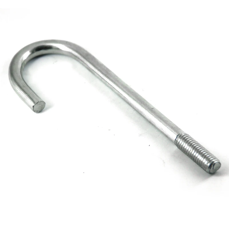 J-Bolt Types of Anchor Bolt Chinese manufacture Good Quality galvanized carbon steel j type hook anchorbolt with nut and washer