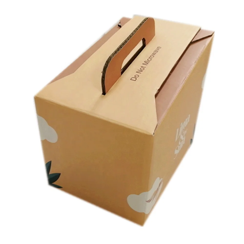 Custom Disposable Carton Packing Tea Coffee Boxes Coffee Cup Holder Carrier Beverages Take Out Container Boxes