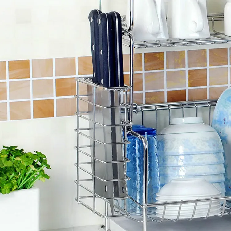 Kitchen utensils stainless steel knife holder hanging metal knife holder