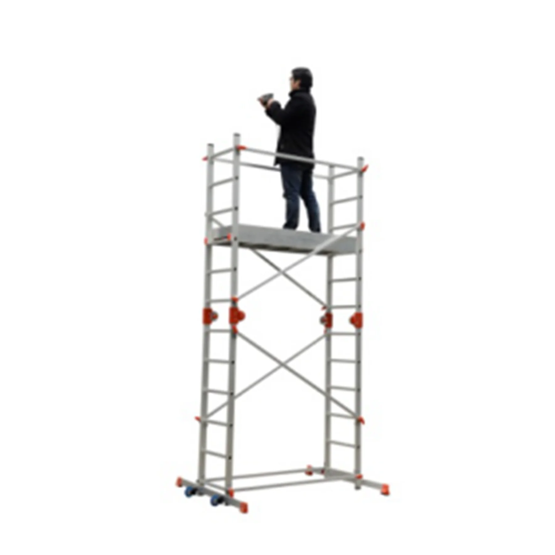 Aluminium multipurpose professional telescope extension ladder