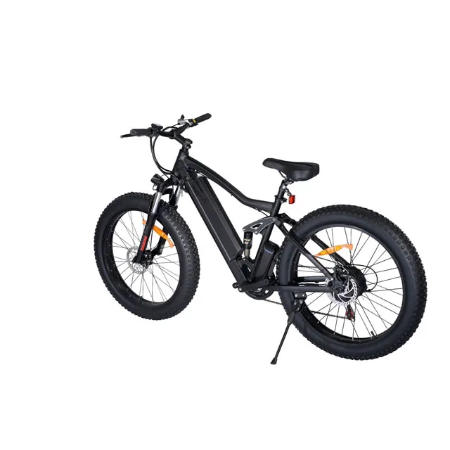 Ready for Shipment full suspension folding 26 *4.0 Fat Tire Electric Mountain Bike