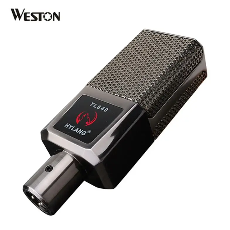 weston-V87F 26mm large diaphragm Microphone Podcasting Studio Recording Condenser Mic Kit 48V Phantom XLR Microfones