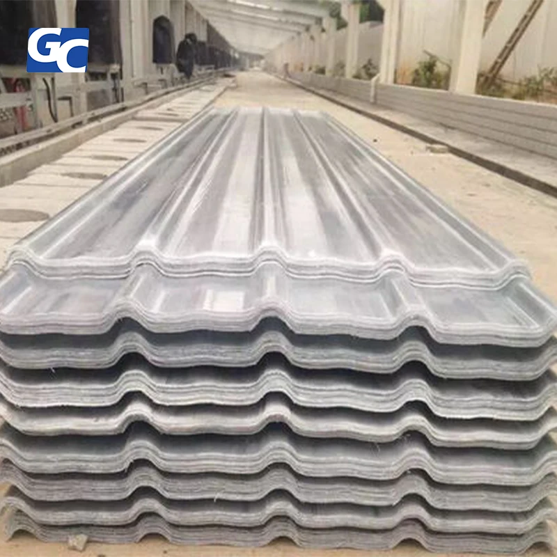 GRECHO Corrugated Acrylic Transparent Fiberglass Roofing Sheet Frp Roof Sheet