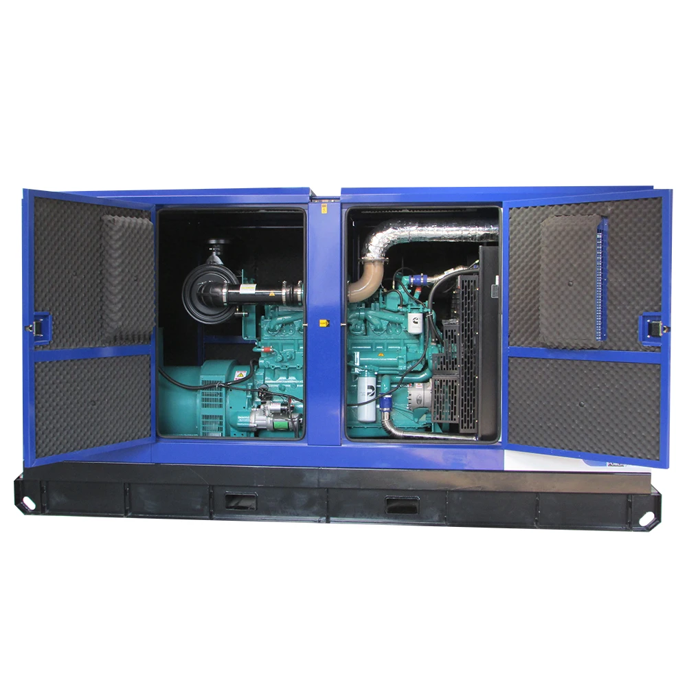  200kW 250kva Heavy Duty Water Cooling AC Three Phase Electric Start Soundproof Diesel Generator With Cummins Engine