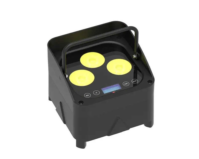 Wireless DMX Rgbwa UV Par light 3x10w Touch Screen display Battery powered LED Uplights Wireless DMX Wifi Control
