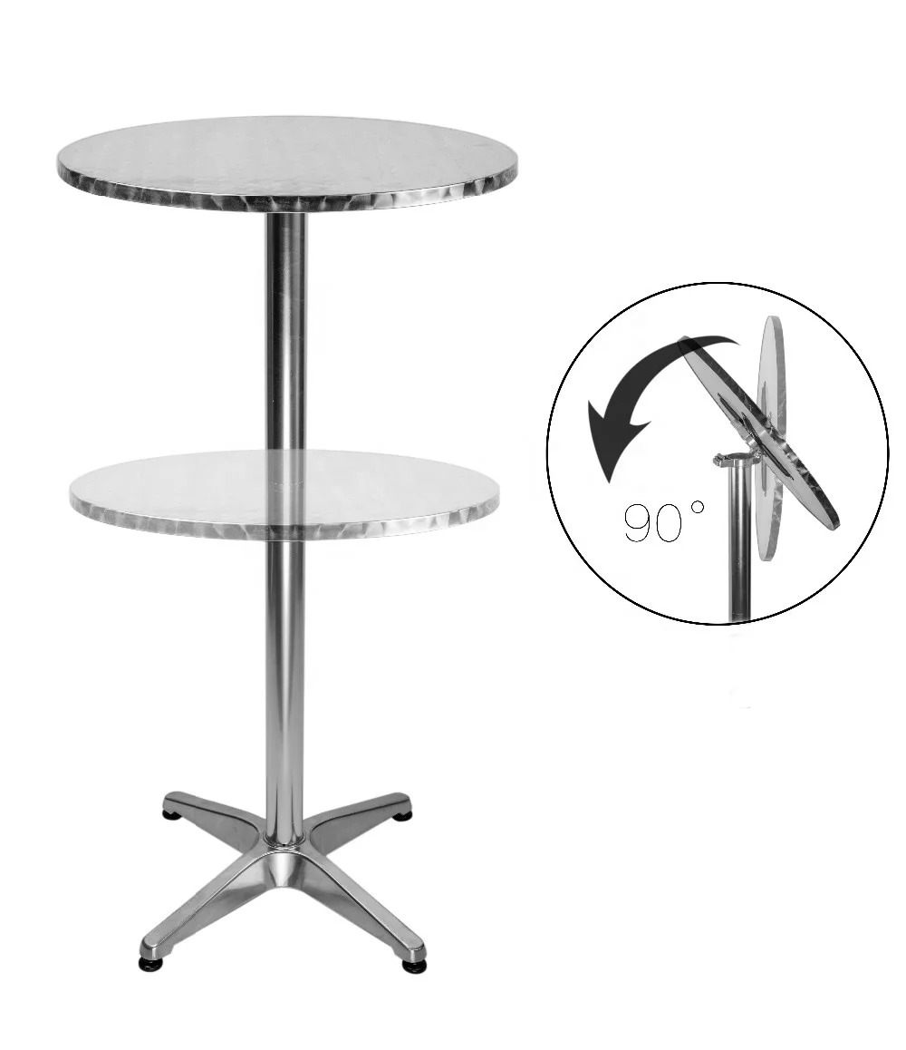 
Hot Sale Adjustable Aluminum Folding Bar Table 
