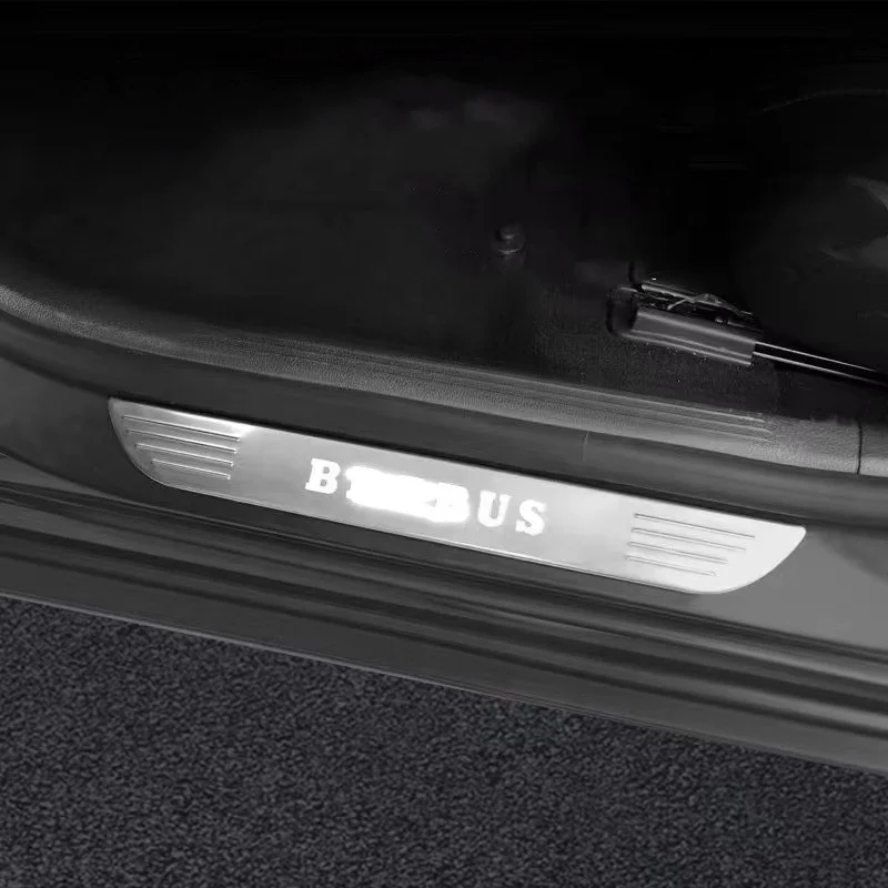 high quality stainless steel led door sill plates Led Kick plates for Mercedes Benz GLE CLASS GLE COUPE 2016-2024